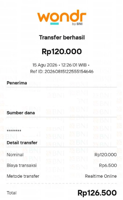 Lakukan penarikan saldo